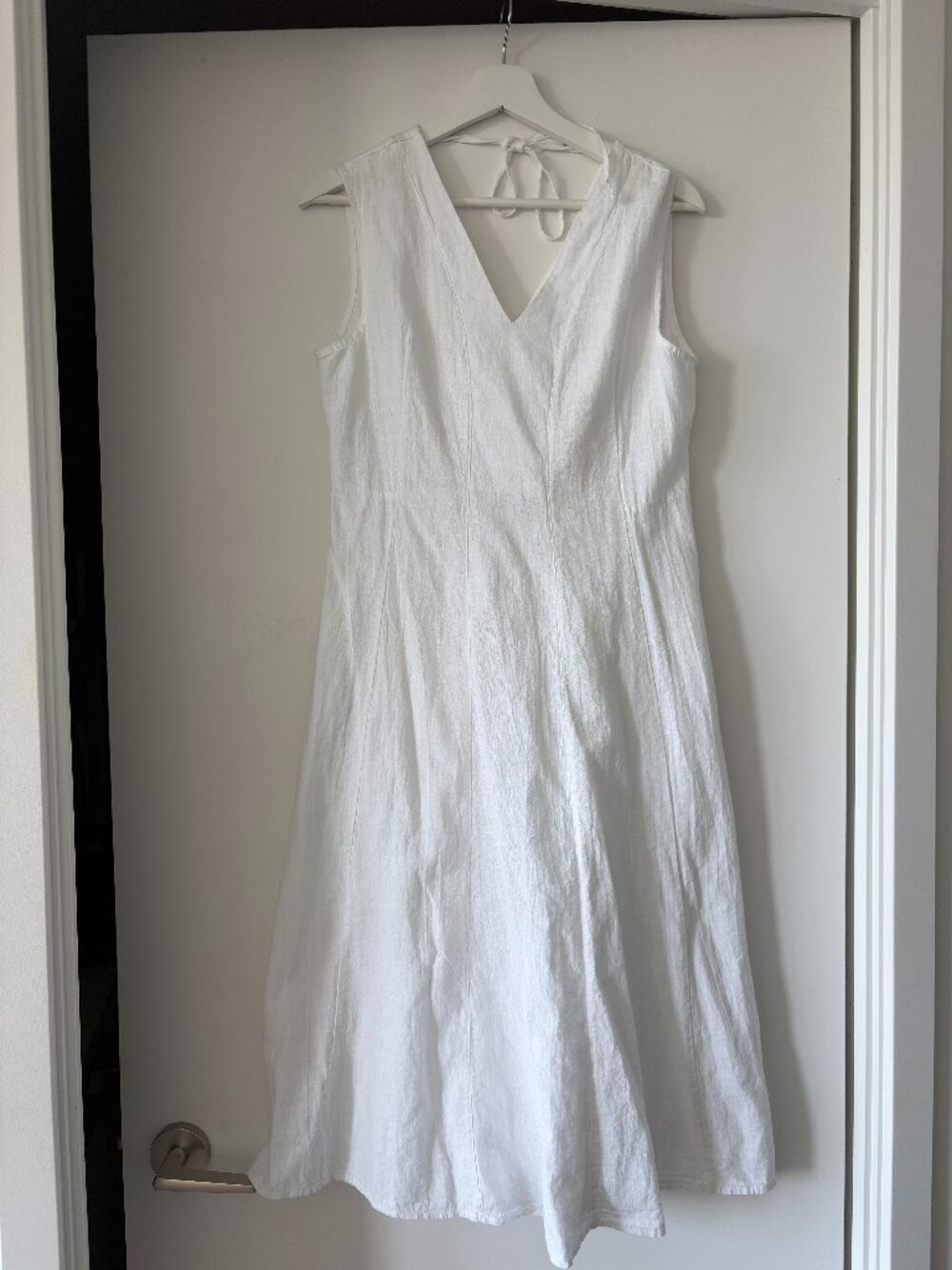 Lina Tomei White Linen Dress
